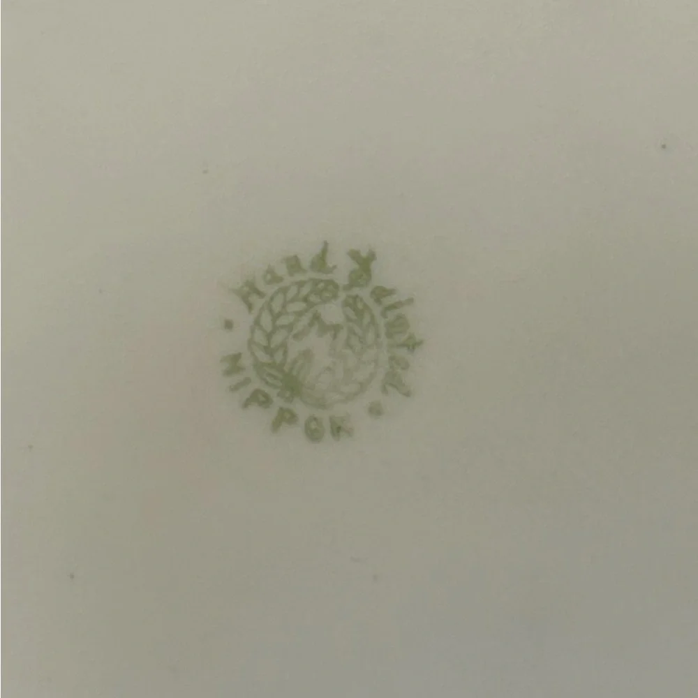 Antique Nippon Hand Painted Gold Moriage Floral Porcelain‎ Plate 6.25